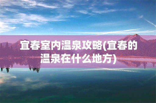 宜春室内温泉攻略(宜春的温泉在什么地方)
