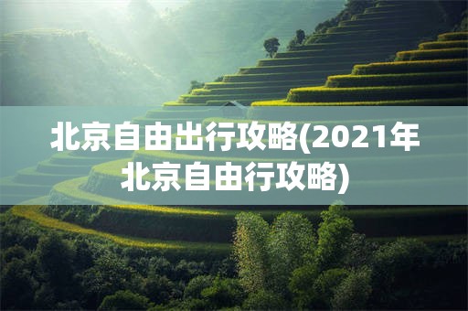 北京自由出行攻略(2021年北京自由行攻略)