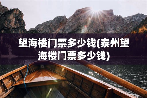 望海楼门票多少钱(泰州望海楼门票多少钱)