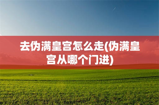 去伪满皇宫怎么走(伪满皇宫从哪个门进)