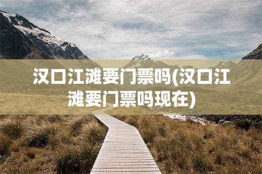 汉口江滩要门票吗(汉口江滩要门票吗现在)