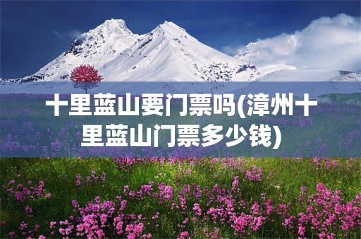 十里蓝山要门票吗(漳州十里蓝山门票多少钱)