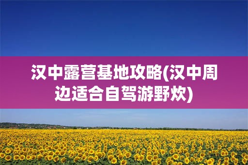 汉中露营基地攻略(汉中周边适合自驾游野炊)