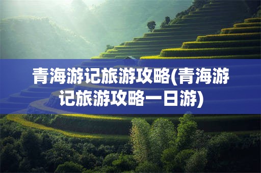 青海游记旅游攻略(青海游记旅游攻略一日游)