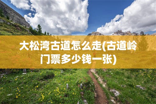 大松湾古道怎么走(古道岭门票多少钱一张)