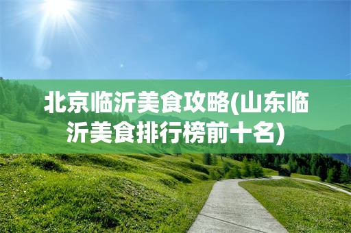北京临沂美食攻略(山东临沂美食排行榜前十名)