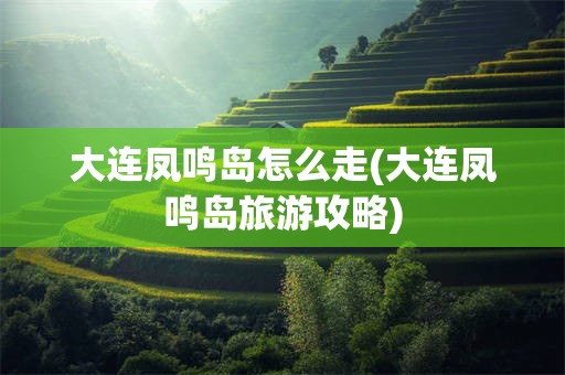 大连凤鸣岛怎么走(大连凤鸣岛旅游攻略)