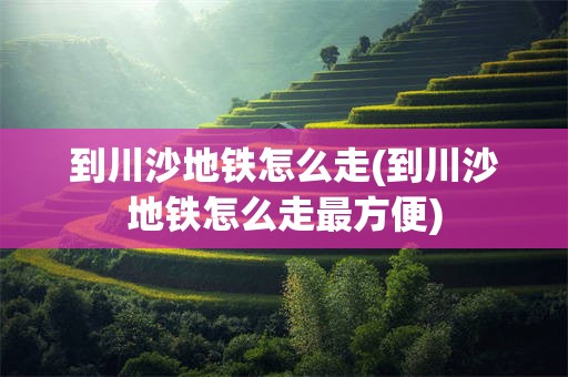 到川沙地铁怎么走(到川沙地铁怎么走最方便)