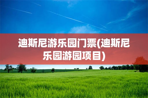 迪斯尼游乐园门票(迪斯尼乐园游园项目)