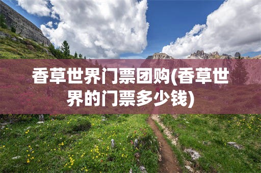香草世界门票团购(香草世界的门票多少钱)
