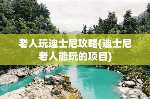老人玩迪士尼攻略(迪士尼老人能玩的项目)