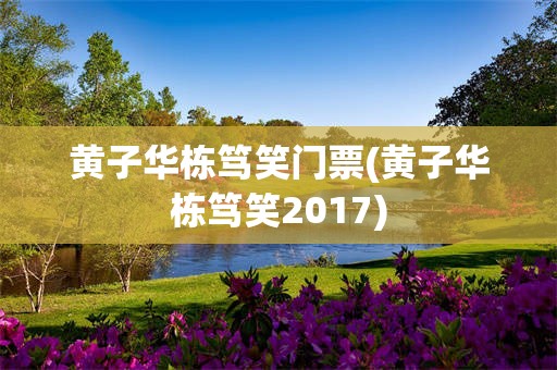 黄子华栋笃笑门票(黄子华栋笃笑2017)