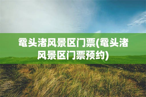 鼋头渚风景区门票(鼋头渚风景区门票预约)