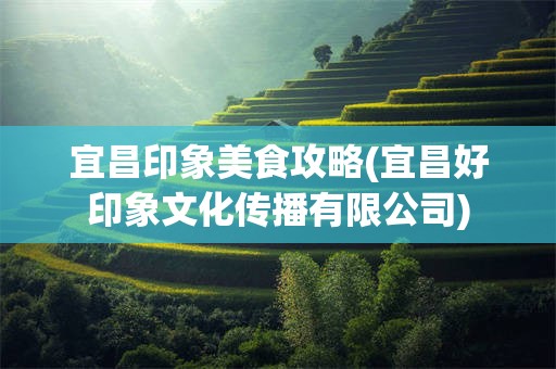 宜昌印象美食攻略(宜昌好印象文化传播有限公司)
