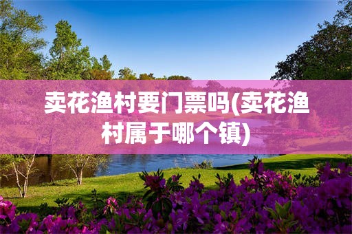 卖花渔村要门票吗(卖花渔村属于哪个镇)