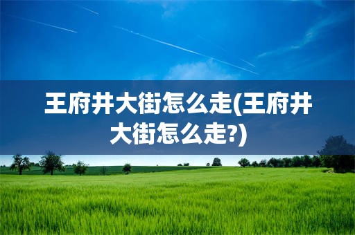 王府井大街怎么走(王府井大街怎么走?)