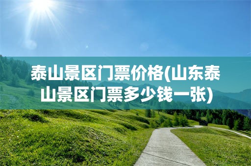 泰山景区门票价格(山东泰山景区门票多少钱一张)