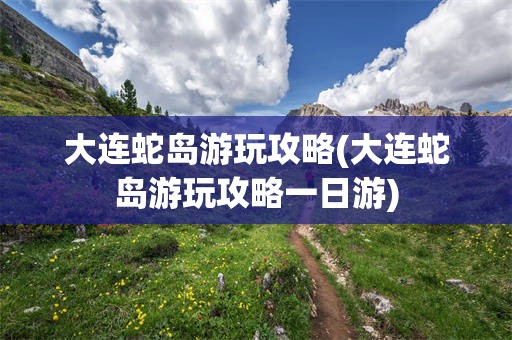 大连蛇岛游玩攻略(大连蛇岛游玩攻略一日游)