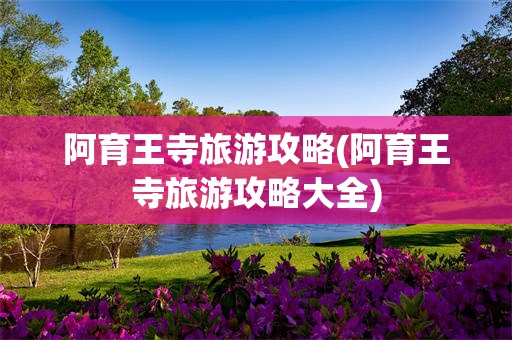 阿育王寺旅游攻略(阿育王寺旅游攻略大全)