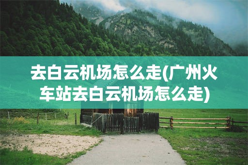 去白云机场怎么走(广州火车站去白云机场怎么走)