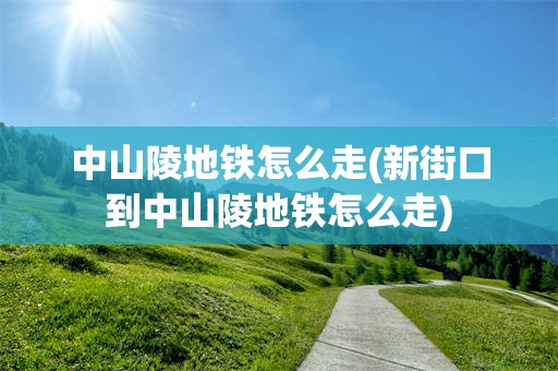 中山陵地铁怎么走(新街口到中山陵地铁怎么走)