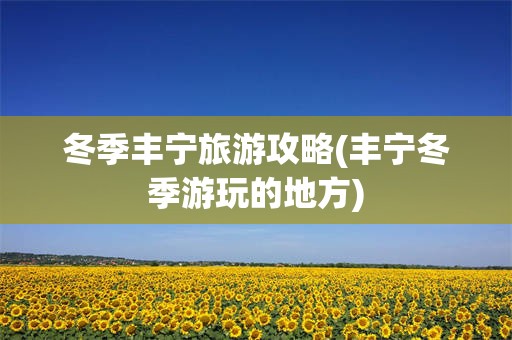 冬季丰宁旅游攻略(丰宁冬季游玩的地方)