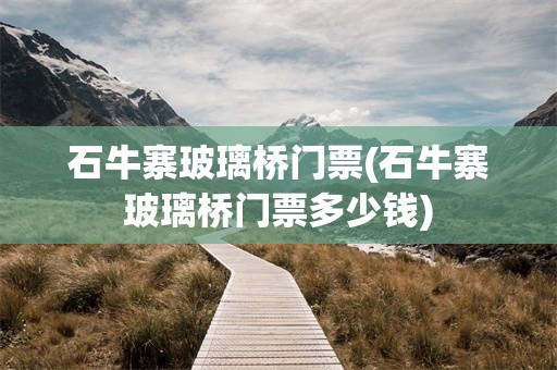 石牛寨玻璃桥门票(石牛寨玻璃桥门票多少钱)