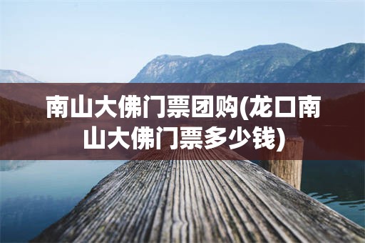 南山大佛门票团购(龙口南山大佛门票多少钱)