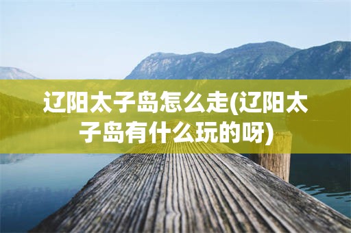 辽阳太子岛怎么走(辽阳太子岛有什么玩的呀)