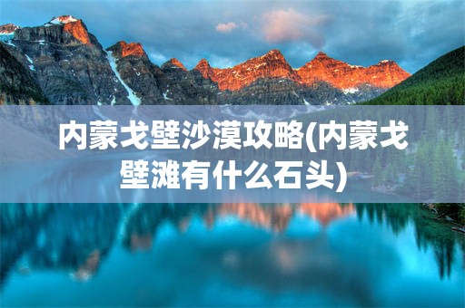 内蒙戈壁沙漠攻略(内蒙戈壁滩有什么石头)