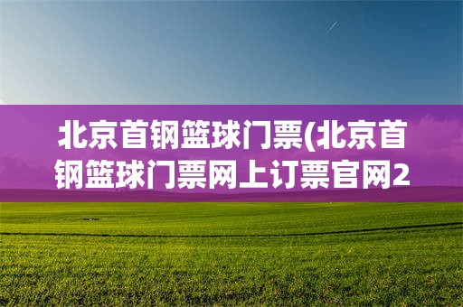 北京首钢篮球门票(北京首钢篮球门票网上订票官网2023)