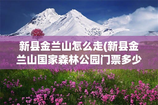 新县金兰山怎么走(新县金兰山国家森林公园门票多少钱)