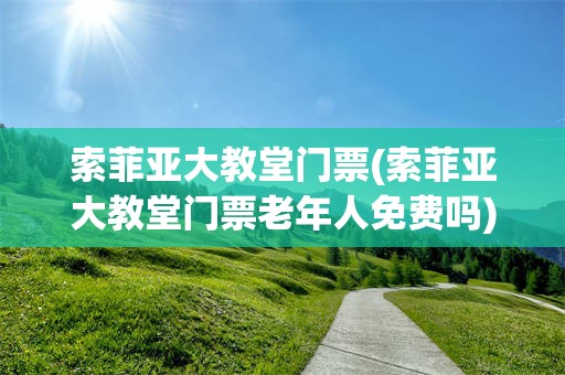 索菲亚大教堂门票(索菲亚大教堂门票老年人免费吗)