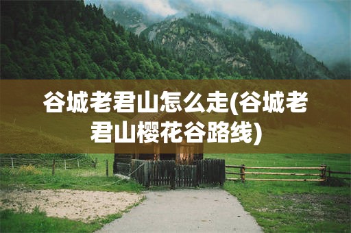 谷城老君山怎么走(谷城老君山樱花谷路线)