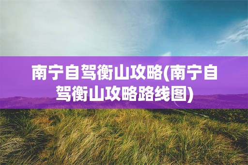 南宁自驾衡山攻略(南宁自驾衡山攻略路线图)