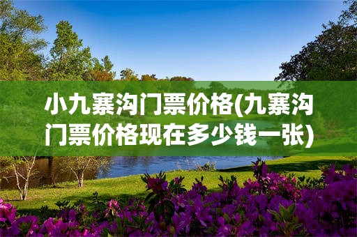 小九寨沟门票价格(九寨沟门票价格现在多少钱一张)