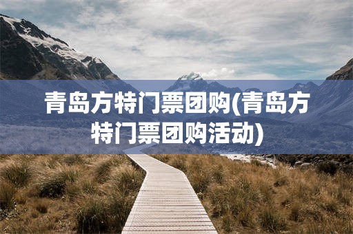 青岛方特门票团购(青岛方特门票团购活动)