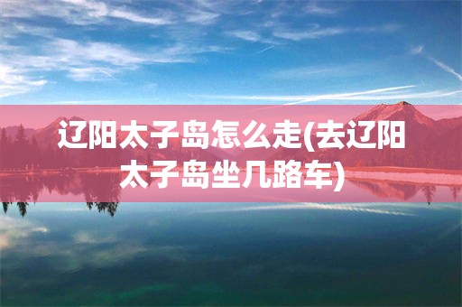 辽阳太子岛怎么走(去辽阳太子岛坐几路车)