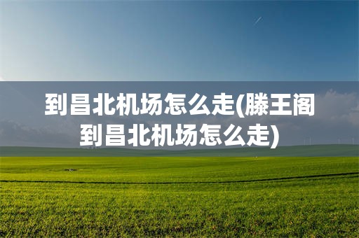 到昌北机场怎么走(滕王阁到昌北机场怎么走)