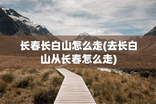 长春长白山怎么走(去长白山从长春怎么走)