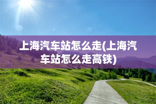 上海汽车站怎么走(上海汽车站怎么走高铁)