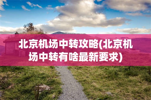 北京机场中转攻略(北京机场中转有啥最新要求)