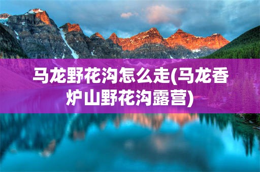 马龙野花沟怎么走(马龙香炉山野花沟露营)