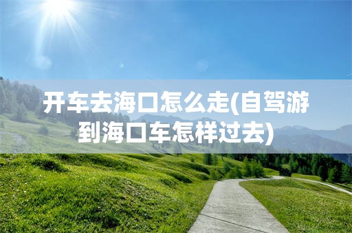 开车去海口怎么走(自驾游到海口车怎样过去)