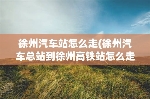 徐州汽车站怎么走(徐州汽车总站到徐州高铁站怎么走?)