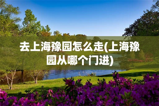 去上海豫园怎么走(上海豫园从哪个门进)