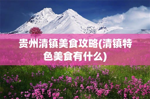 贵州清镇美食攻略(清镇特色美食有什么)