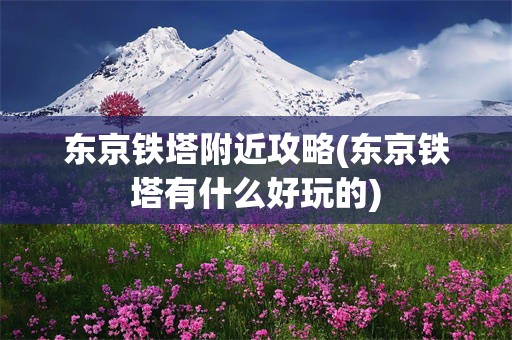 东京铁塔附近攻略(东京铁塔有什么好玩的)