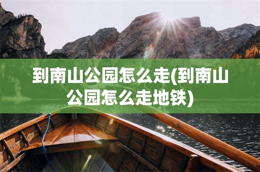 到南山公园怎么走(到南山公园怎么走地铁)