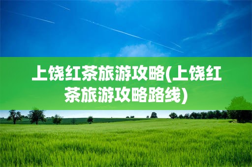 上饶红茶旅游攻略(上饶红茶旅游攻略路线)